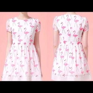 Choies Adorable Flamingo dress size S